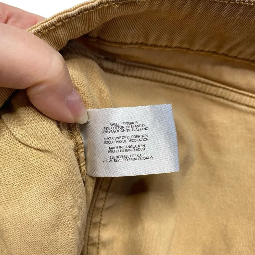 Woolrich Stretch Fit Utility Pants Tan Sz 38/32